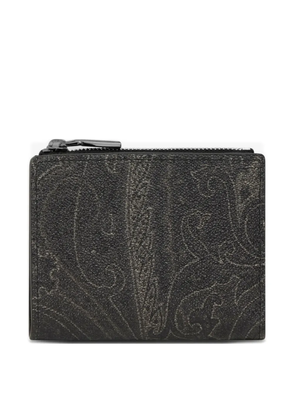 ETRO paisley zip wallet - Nero