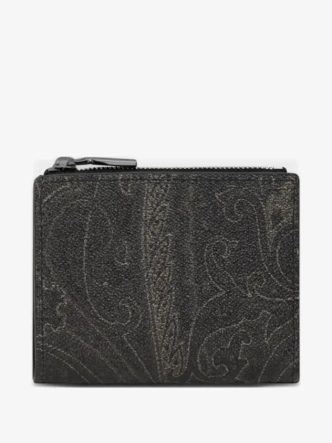 ETRO portefeuille zippé à motif cachemire