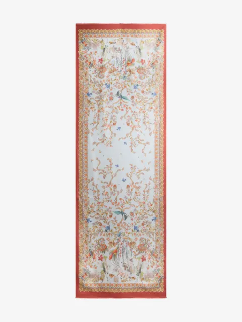 ETRO flora fauna silk scarf