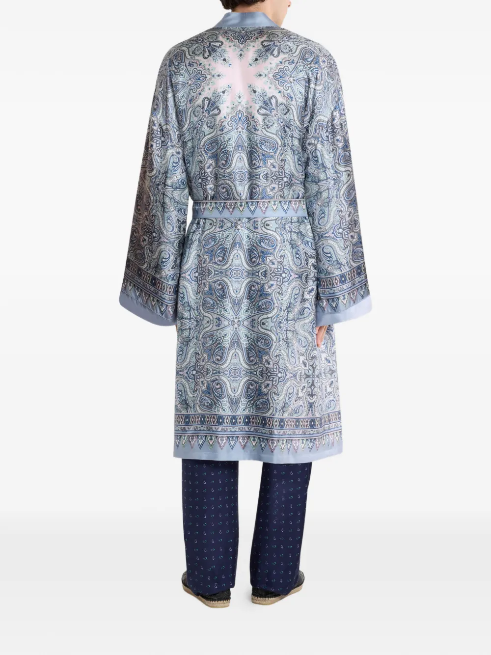 ETRO Badjas met paisley-print Blauw