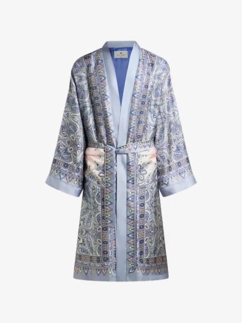 ETRO vestido de fiesta con estampado de cachemira