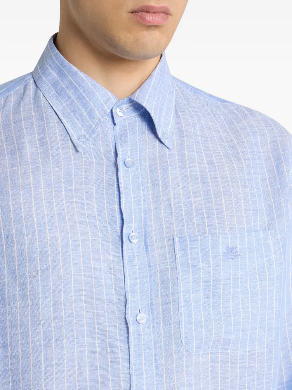ETRO Gestreept overhemd Blauw