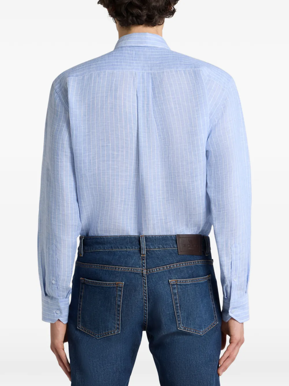 ETRO Gestreept overhemd Blauw