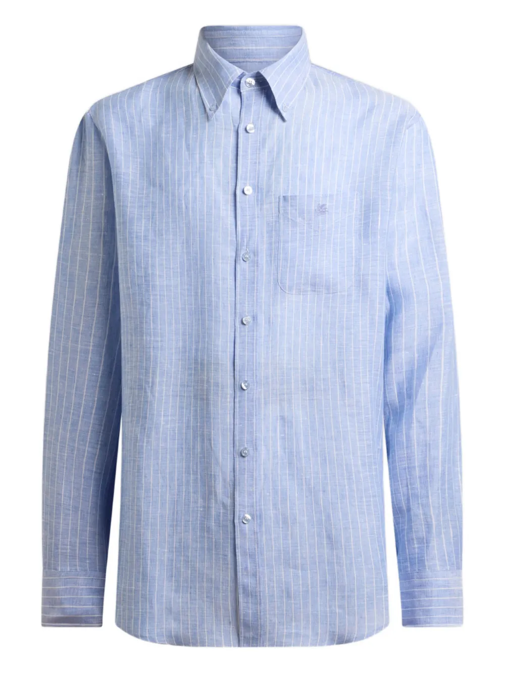 ETRO striped buttoned shirt - Blu