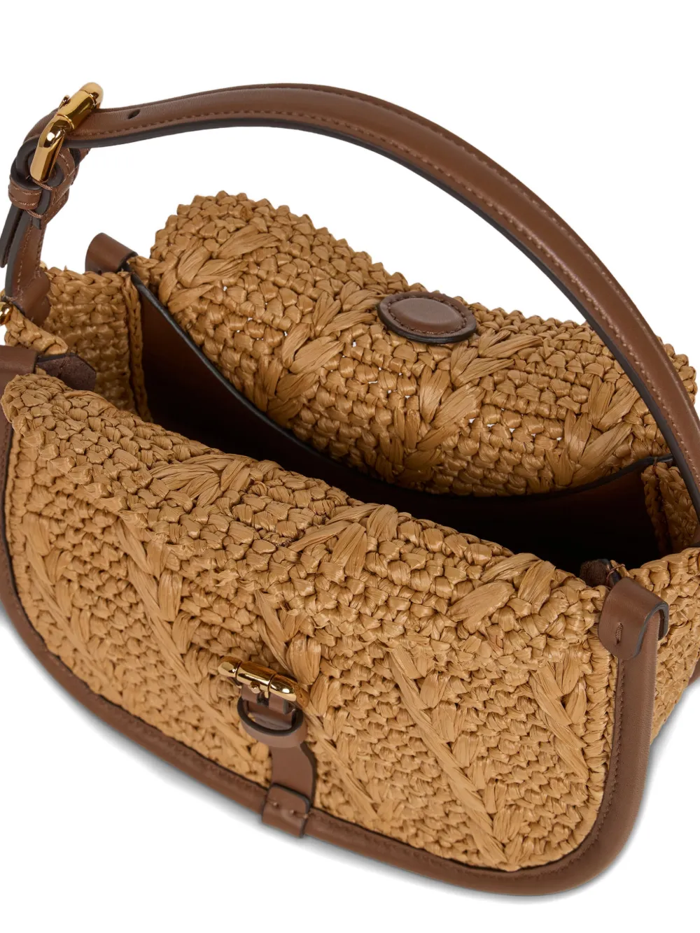 ETRO Kleine Pony gehaakte tas Beige