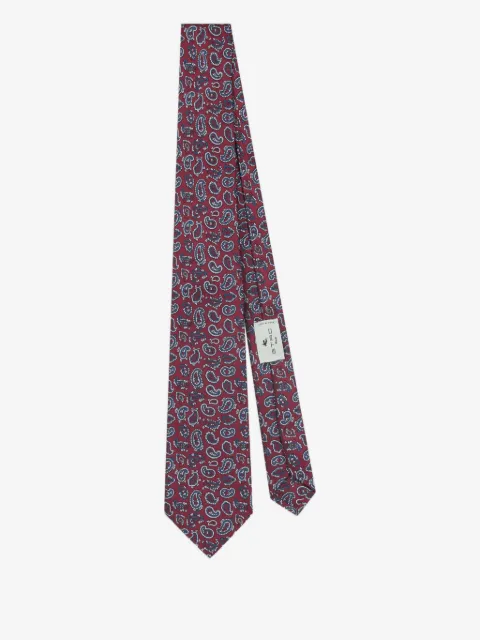 ETRO jacquard paisley silk tie