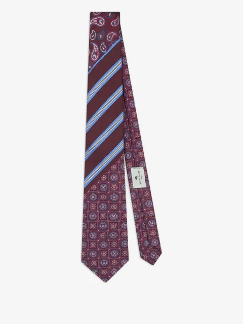 ETRO jacquard patchwork design tie