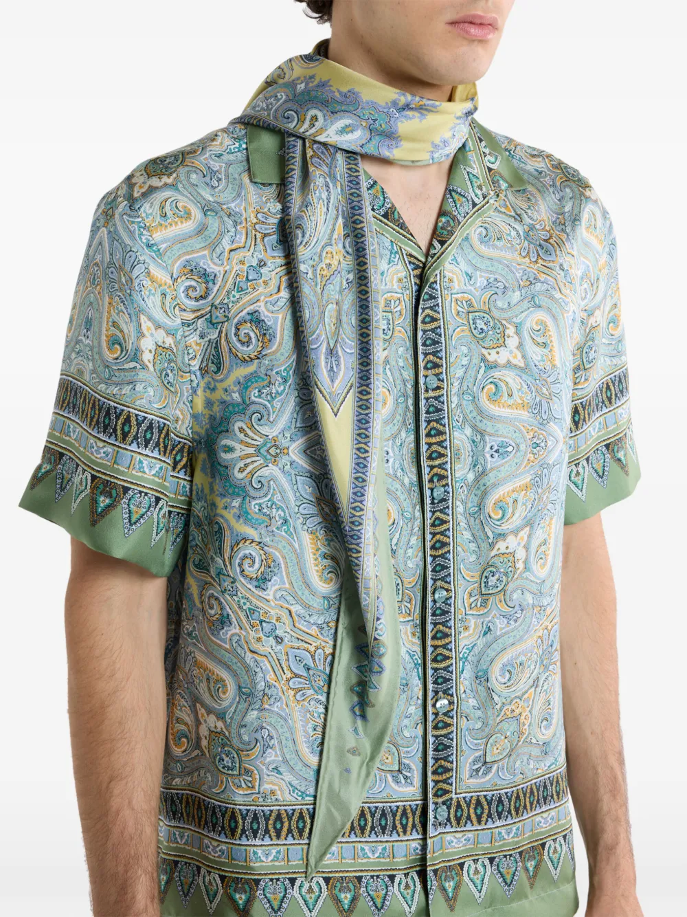  Etro Paisley-pattern Scarf - Green 