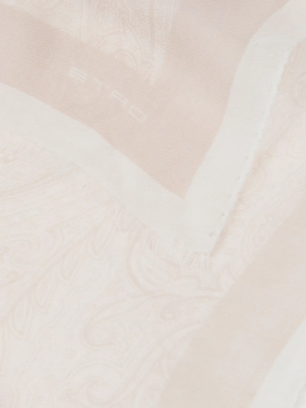 ETRO fringed-edge scarf - Beige