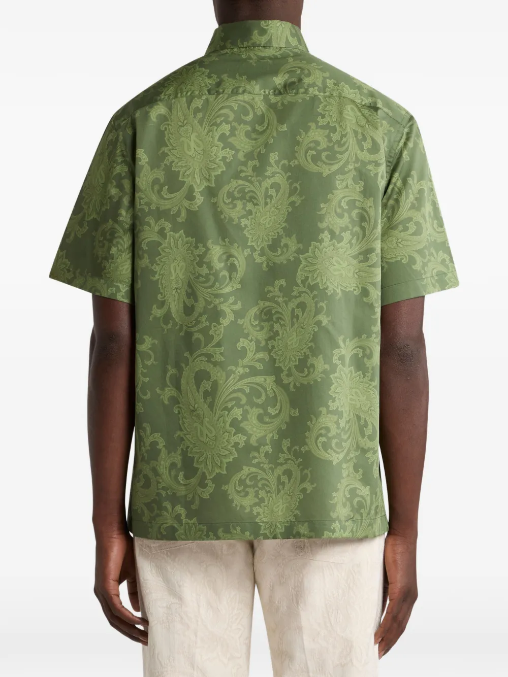 ETRO floral paisley shirt - Groen