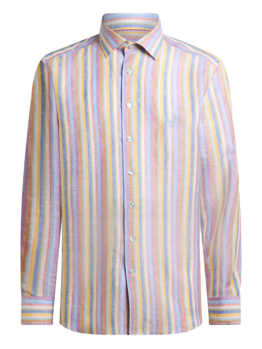 ETRO Camicia in lino a righe - Bianco