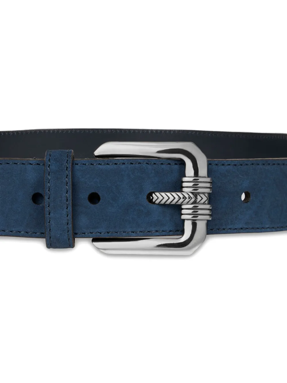 ETRO suede buckle belt - Blauw