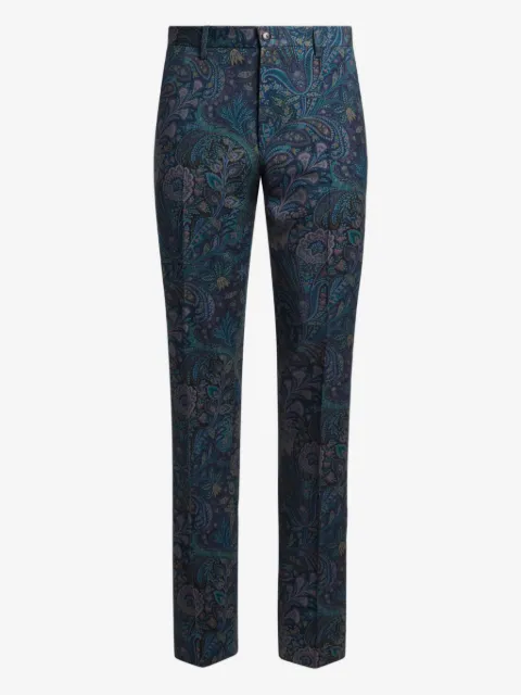 ETRO بنطال مفصل بنقش زهور