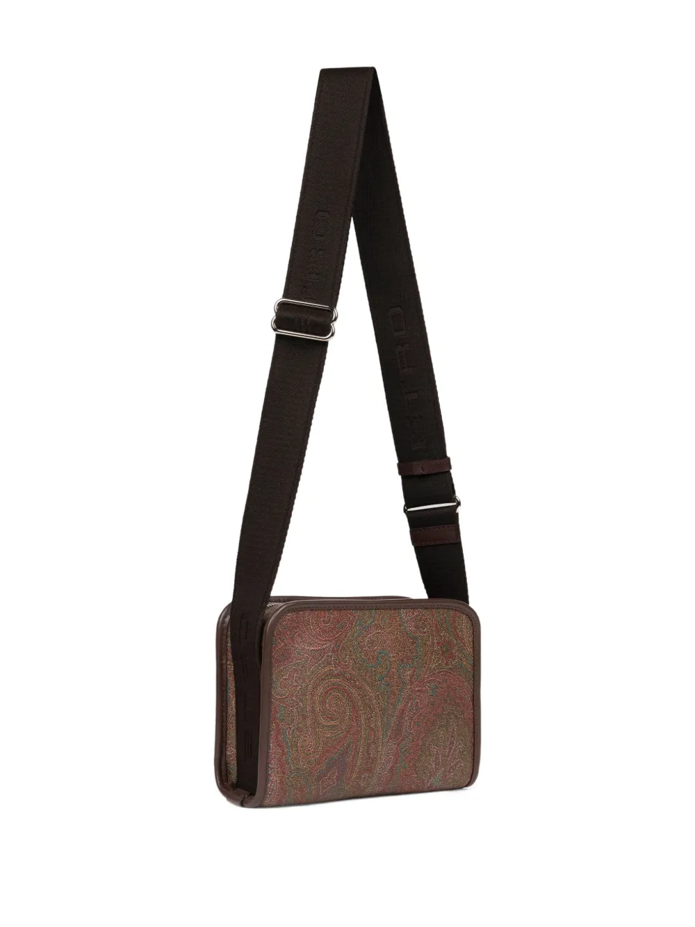  Etro Small Arnica Paisley Messenger Bag - Brown 