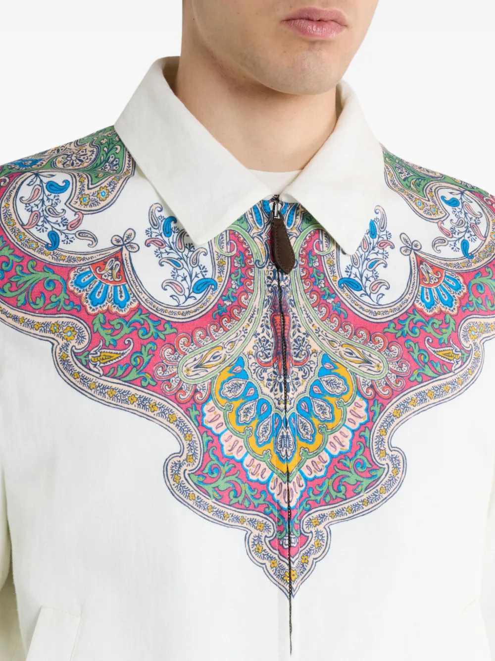 ETRO Jack met paisley-print Wit