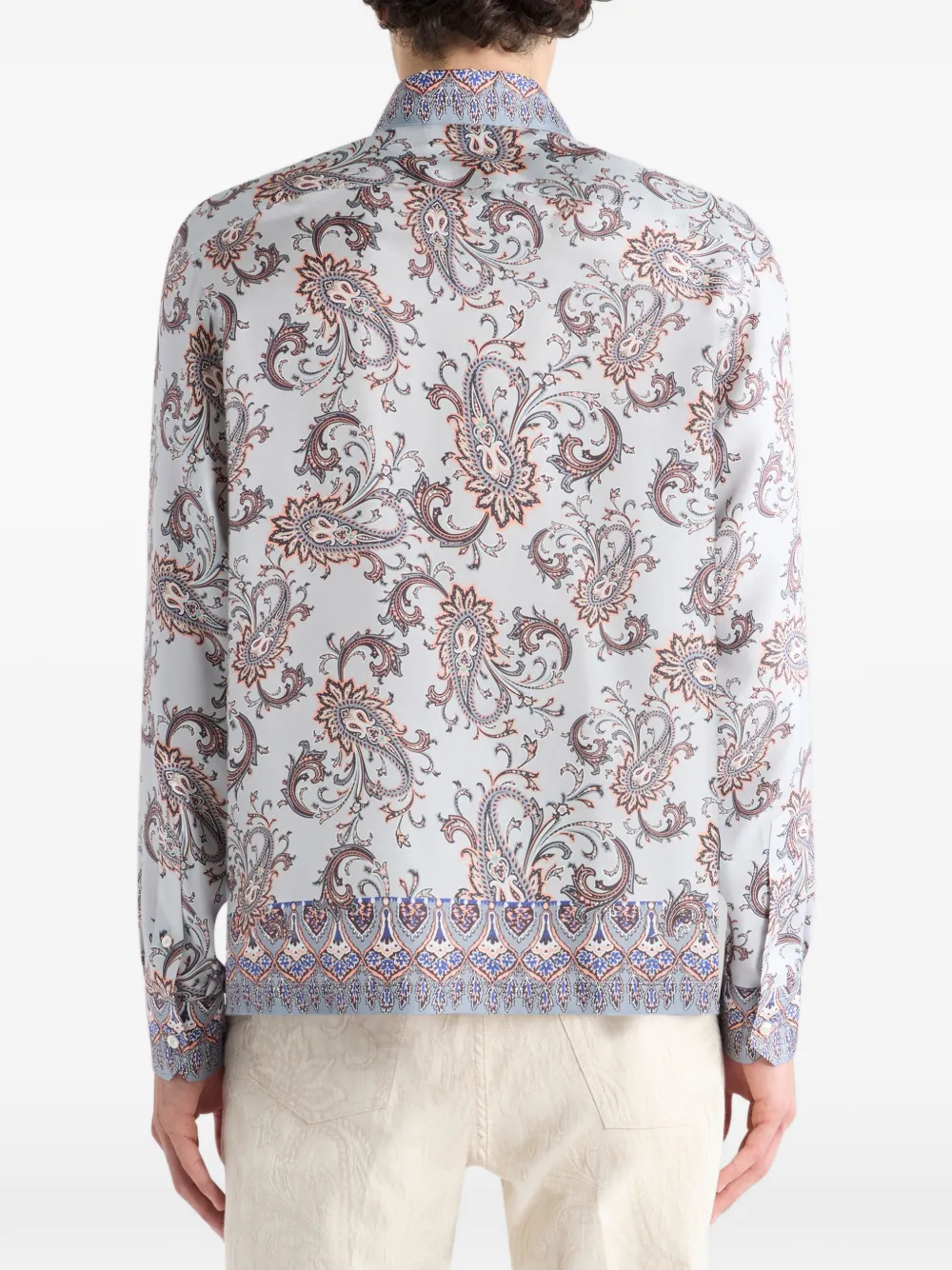 ETRO Overhemd met paisley-print Grijs