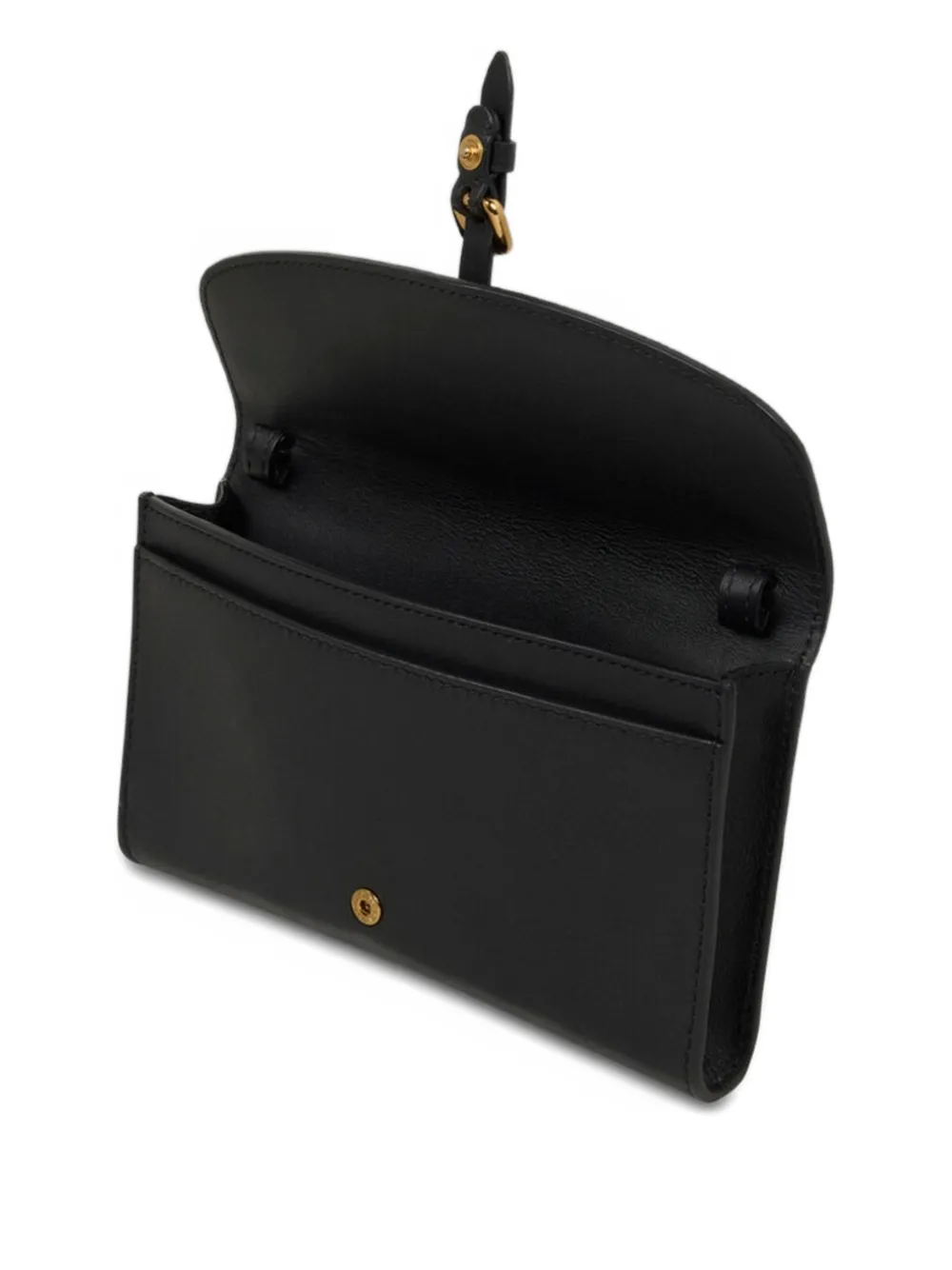 ETRO Pony leren portemonnee met schouderband Zwart