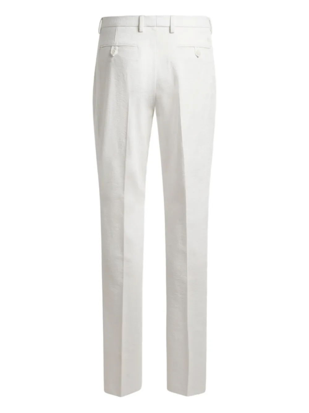 ETRO floral-jacquard trousers - Wit