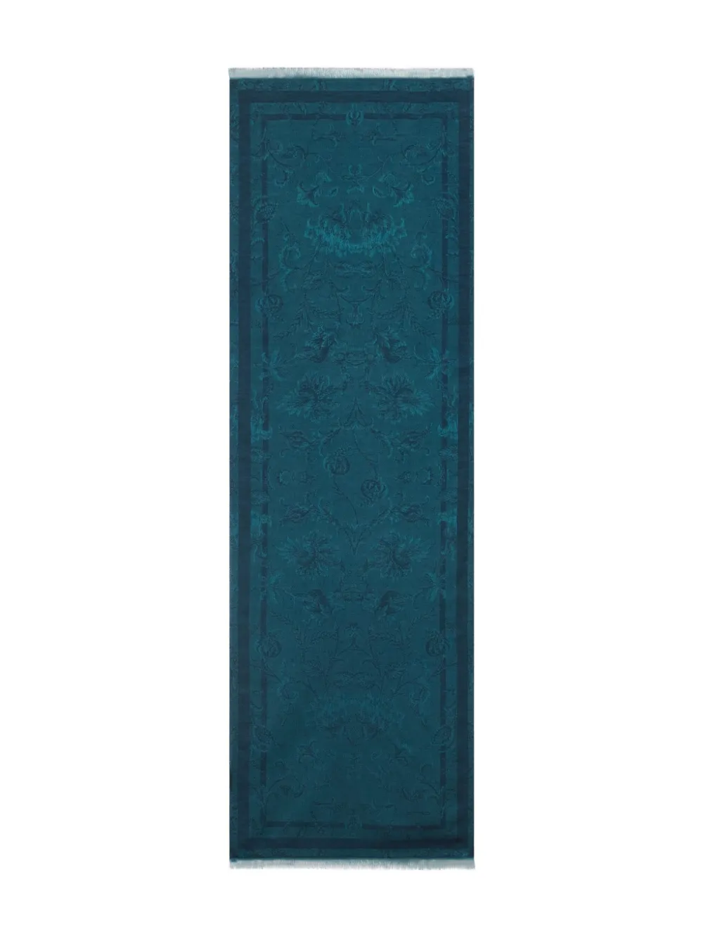 ETRO floral jacquard scarf - Blu