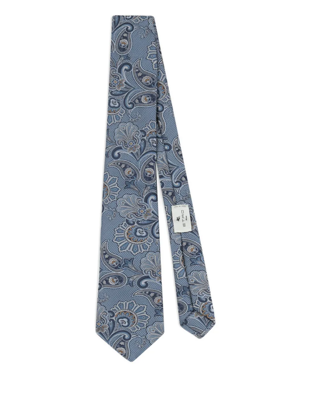 ETRO floral-print jacquard tie - Blu