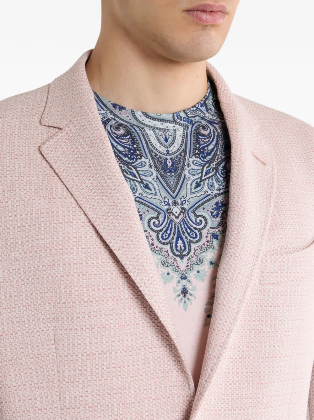 ETRO Blazer met enkele rij knopen Roze