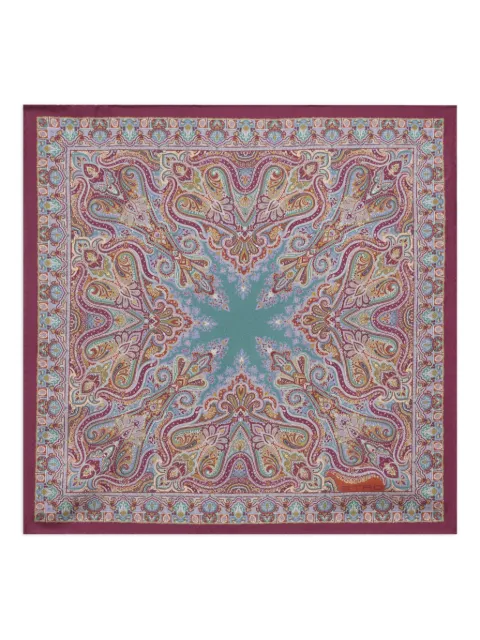 ETRO floral paisley silk pocket square