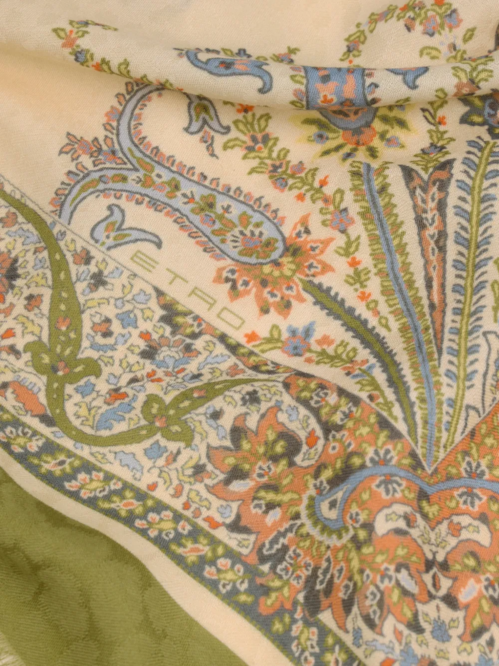 ETRO Sjaal met bloemjacquard - Beige