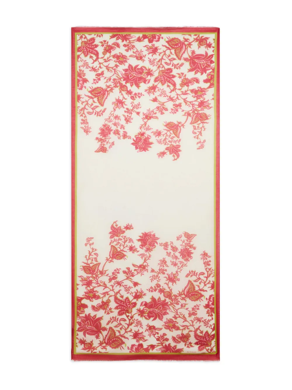 ETRO Sciarpa con stampa a fiori - Toni neutri