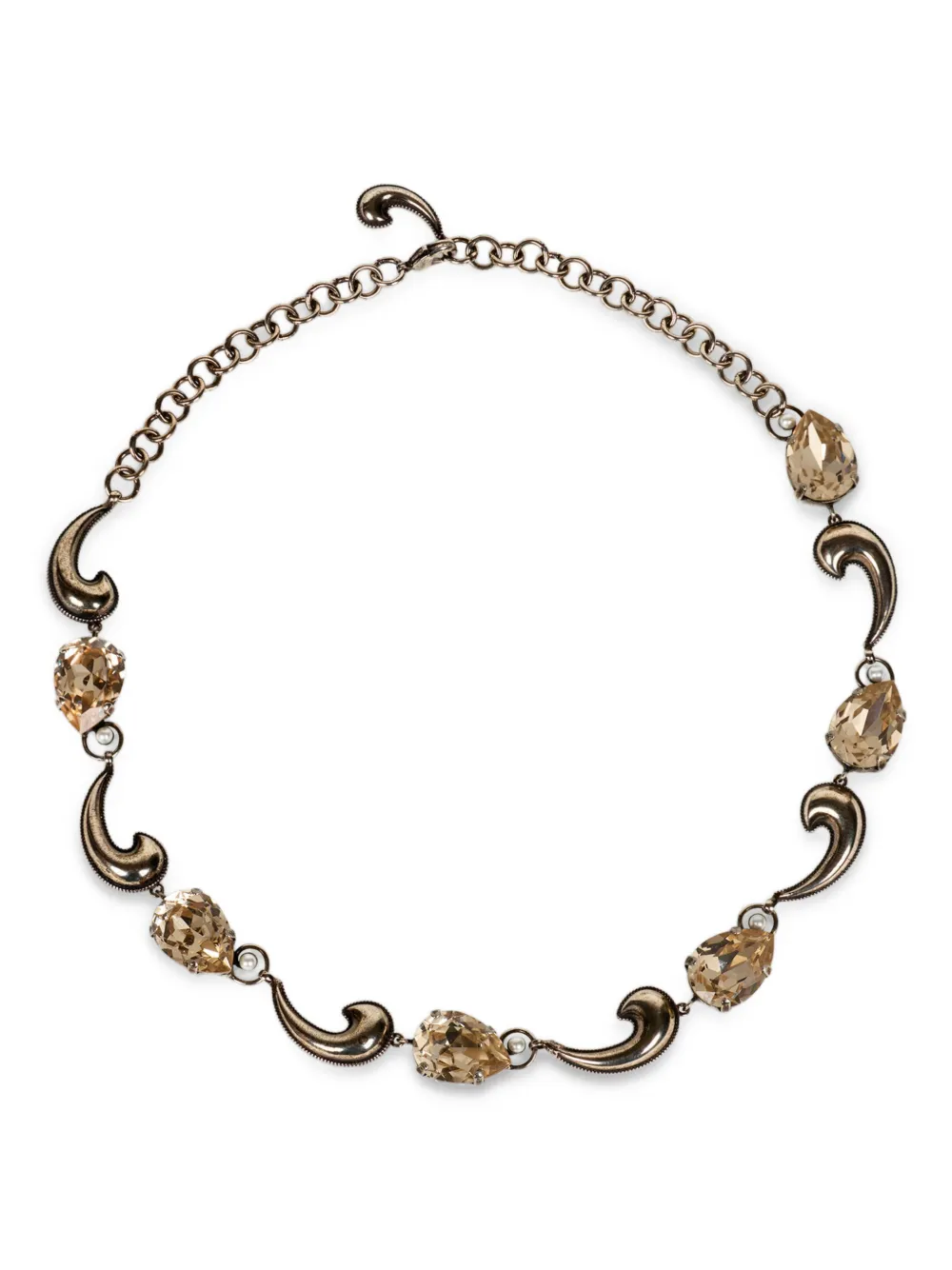 Etro Crystal-embellished Necklace In Gold