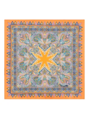 ETRO シルク ポケットチーフ | ブルー | FARFETCH JP