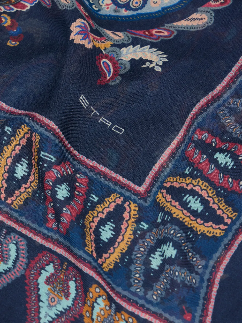 ETRO floral paisley scarf - Blauw
