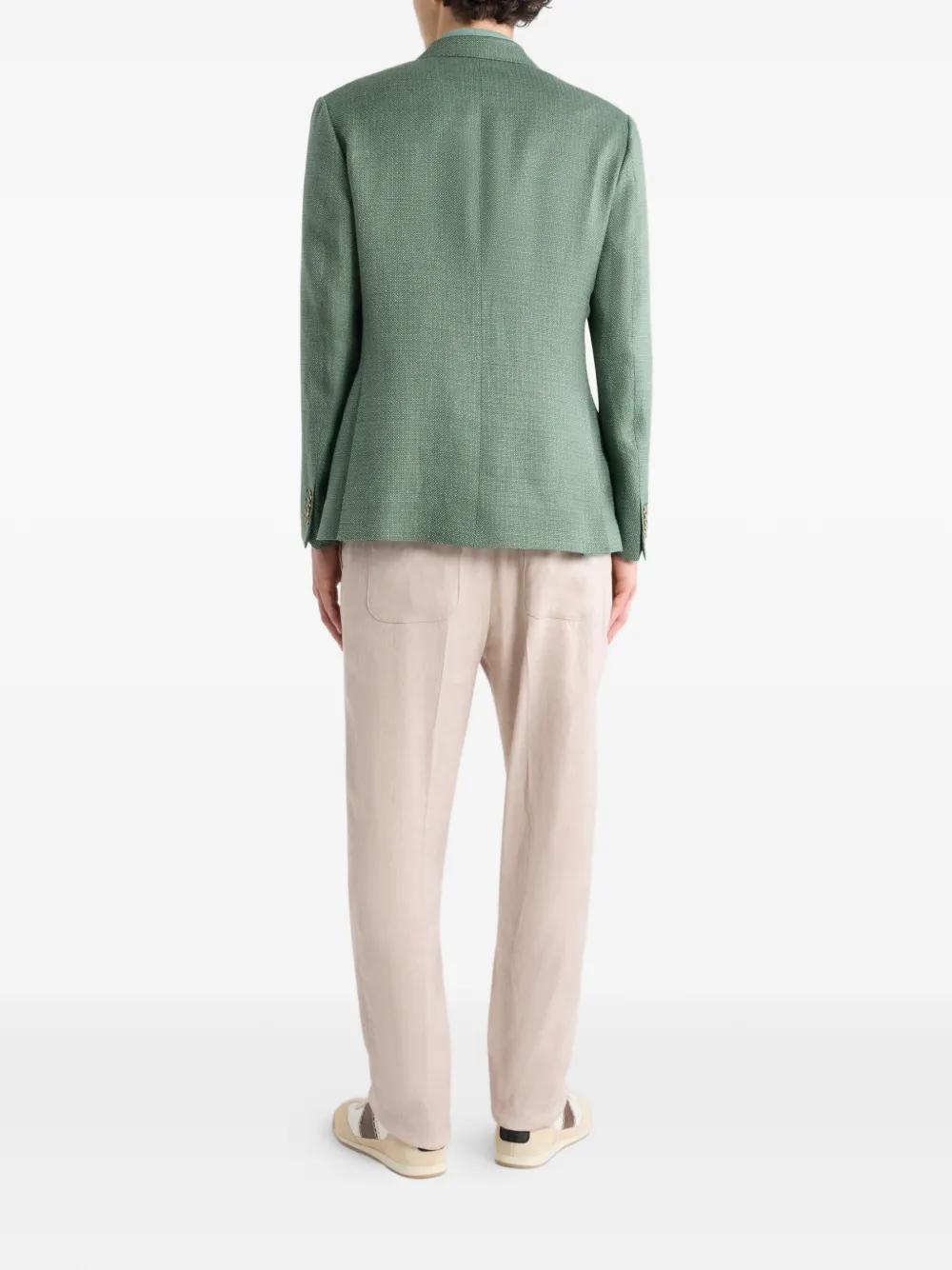 Etro Single-breasted Wool Blazer - Green 