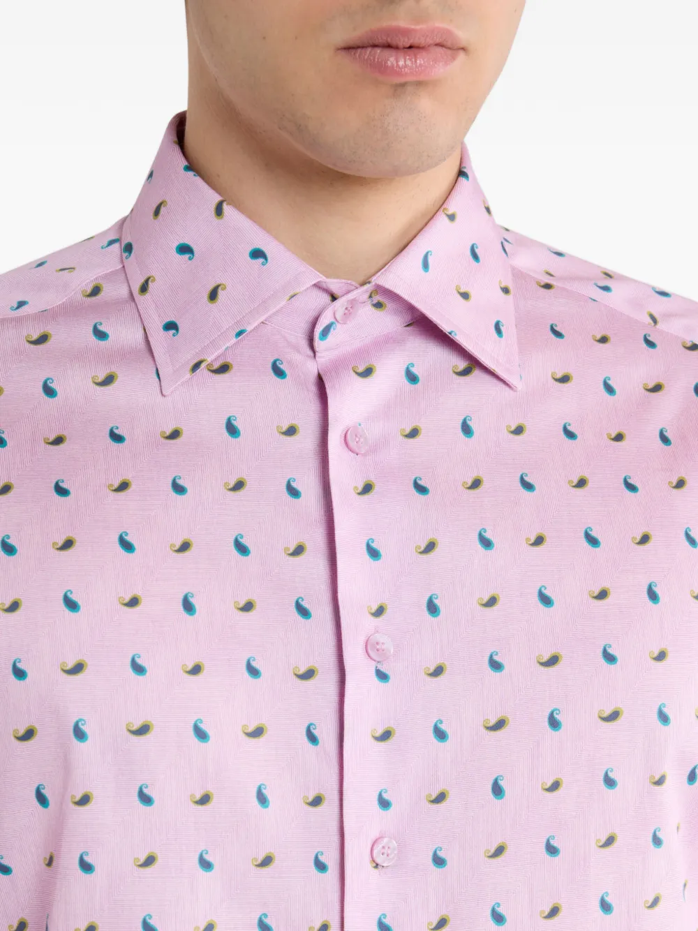 ETRO Overhemd met paisley-print Roze