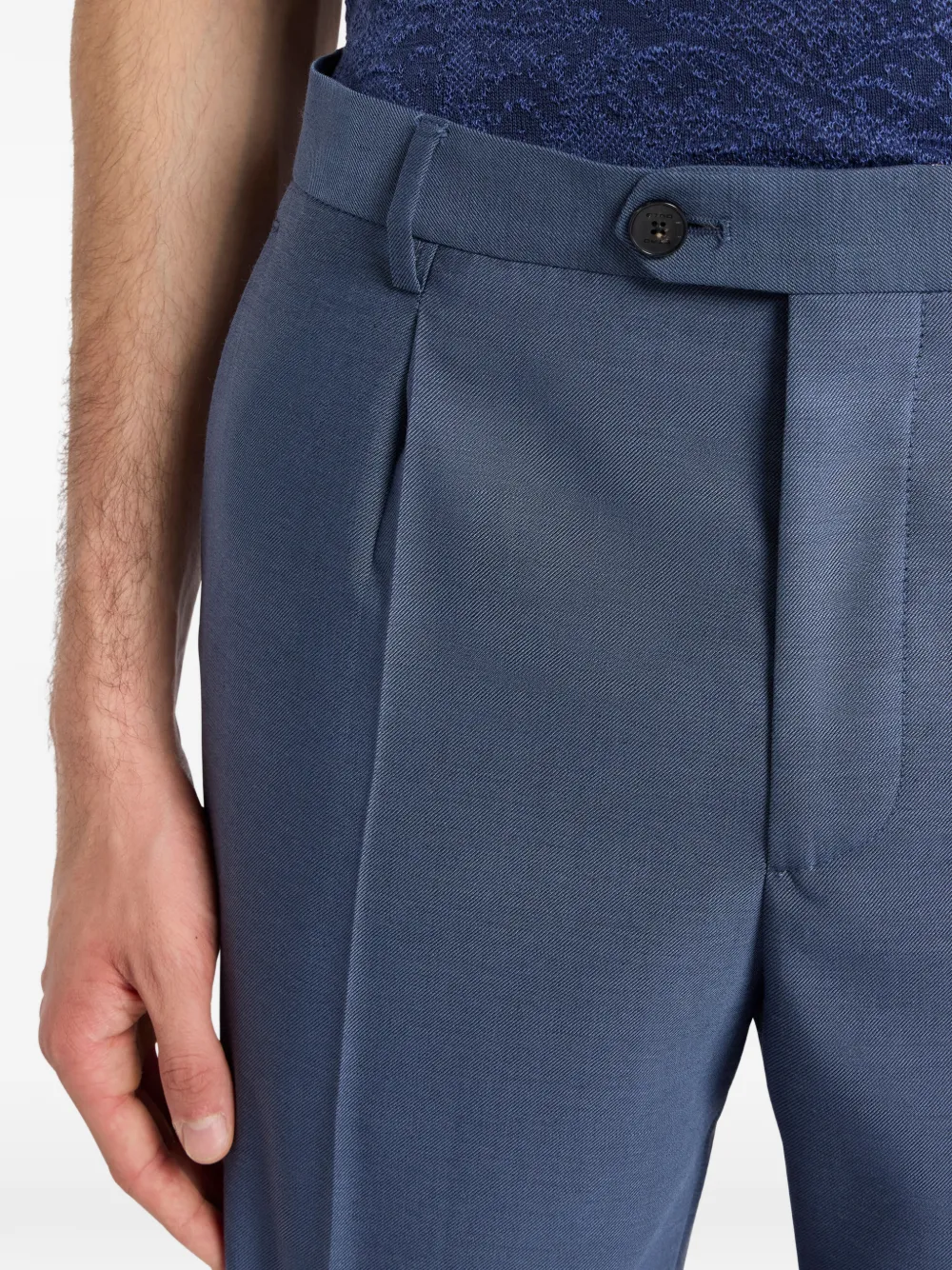 ETRO Wollen broek Blauw