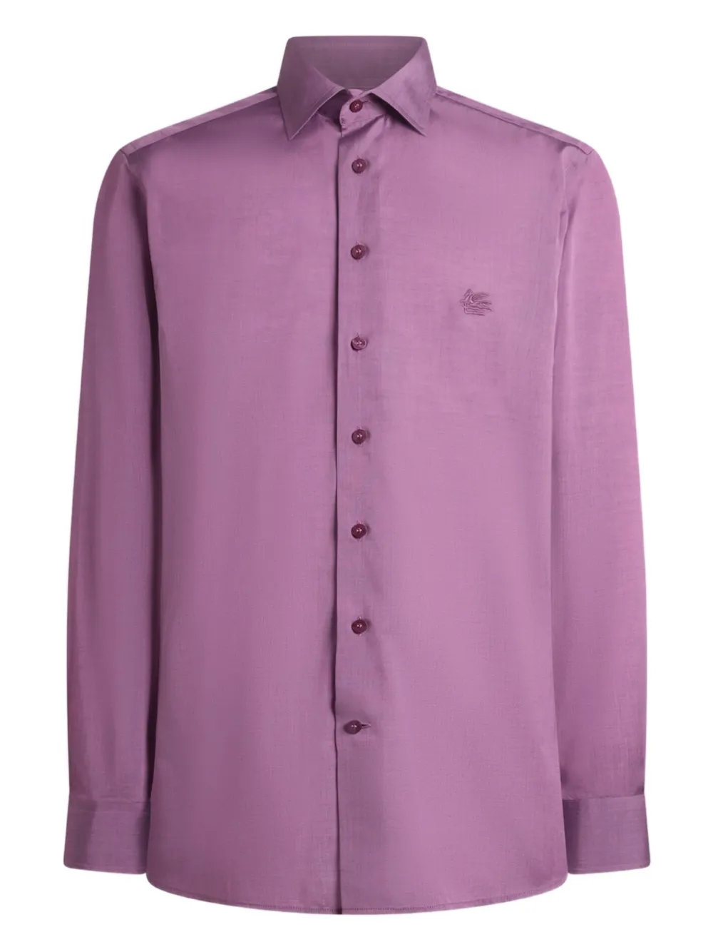 ETRO Pegaso-embroidery shirt - Viola