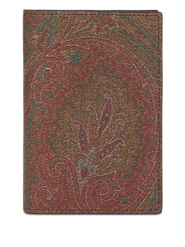 エトロ　パスポートケース ETRO Arnica ペイズリー パスポートケース | ブラウン | FARFETCH JP