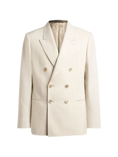 ETRO double-breasted peak-lapels blazer