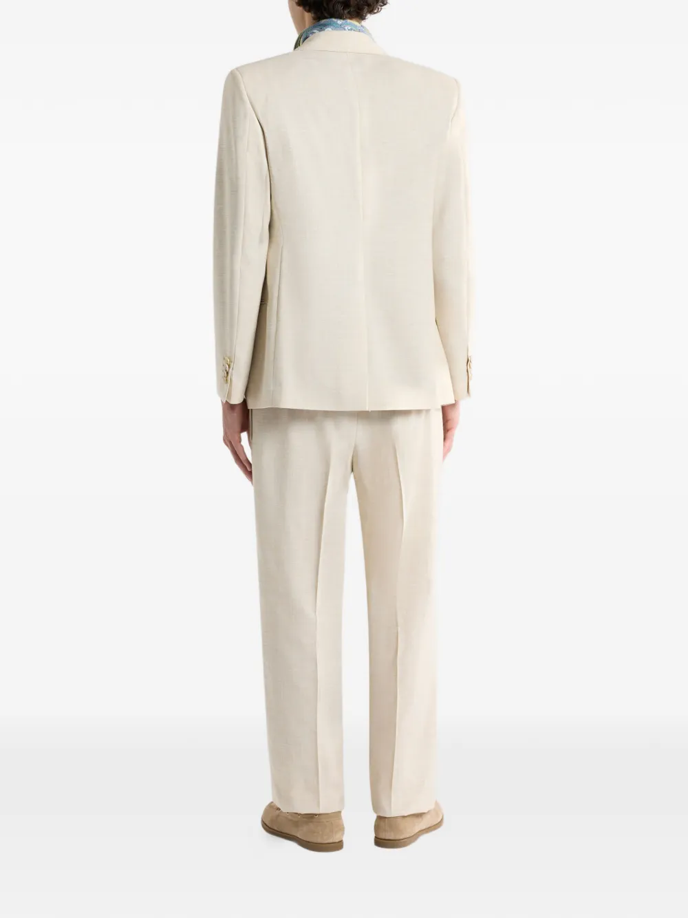 ETRO Blazer met dubbele rij knopen en puntige revers Beige
