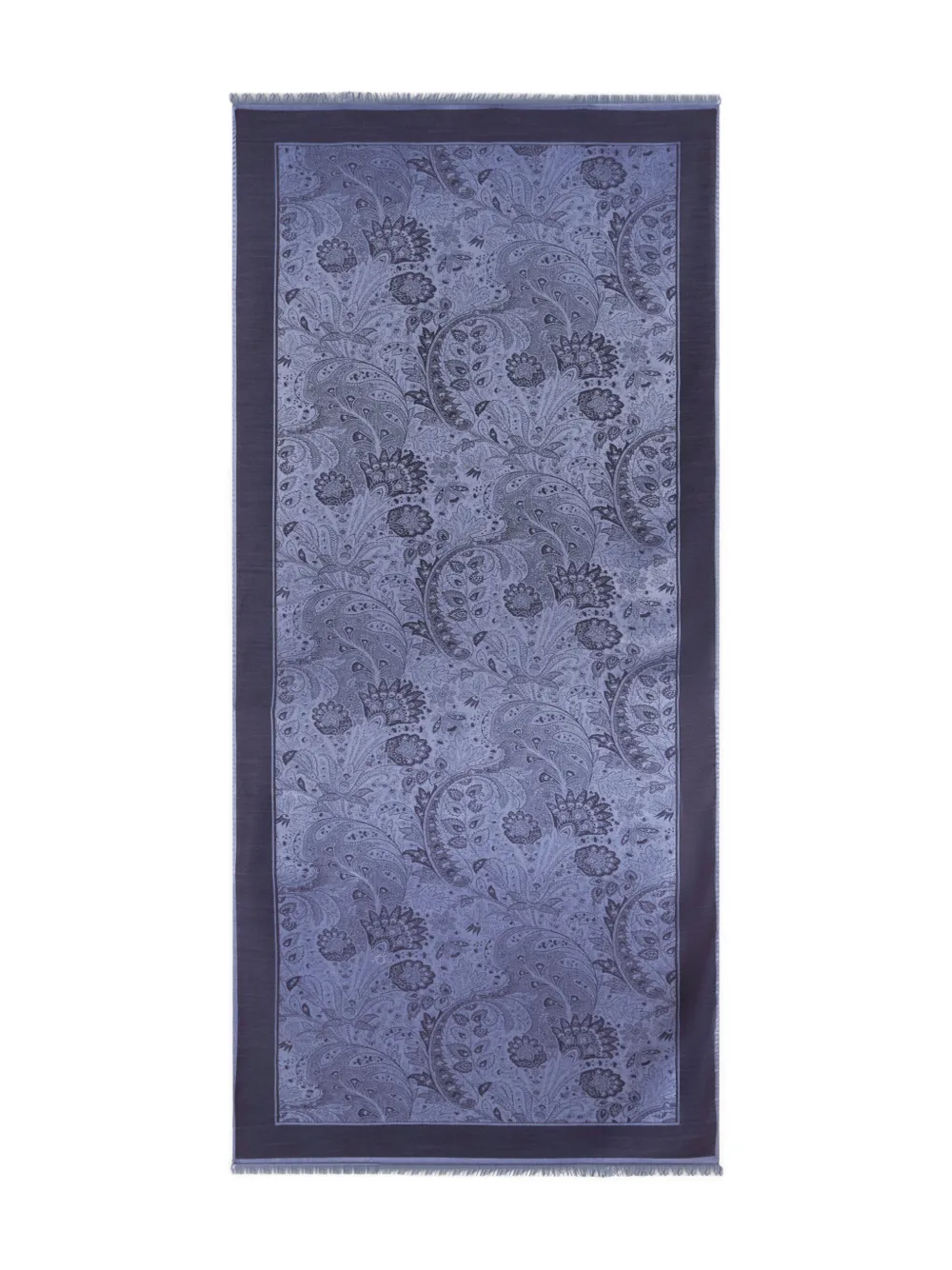 ETRO floral paisley-motif jacquard scarf - Blu