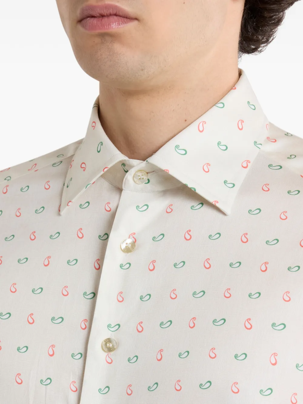 ETRO Overhemd met paisley-print Beige