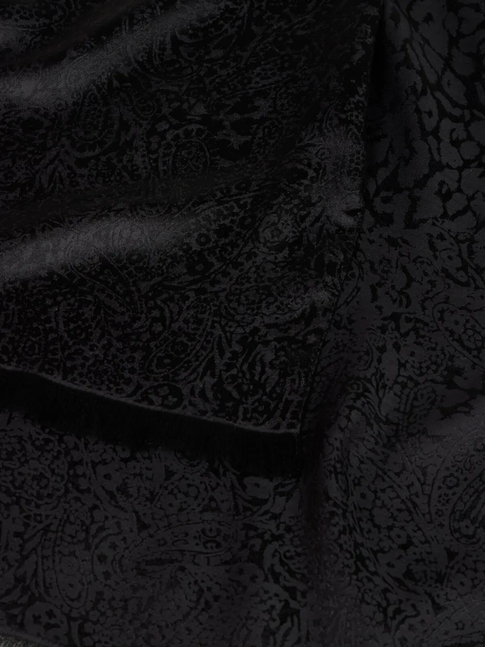 ETRO paisley animal motif scarf - Zwart