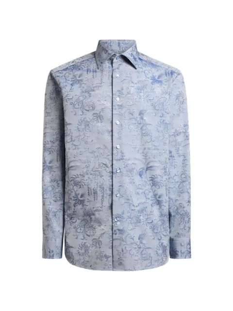 ETRO jacquard floral paisley shirt