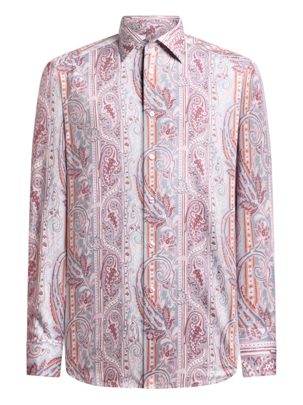 ETRO paisley satin shirt - Rosa