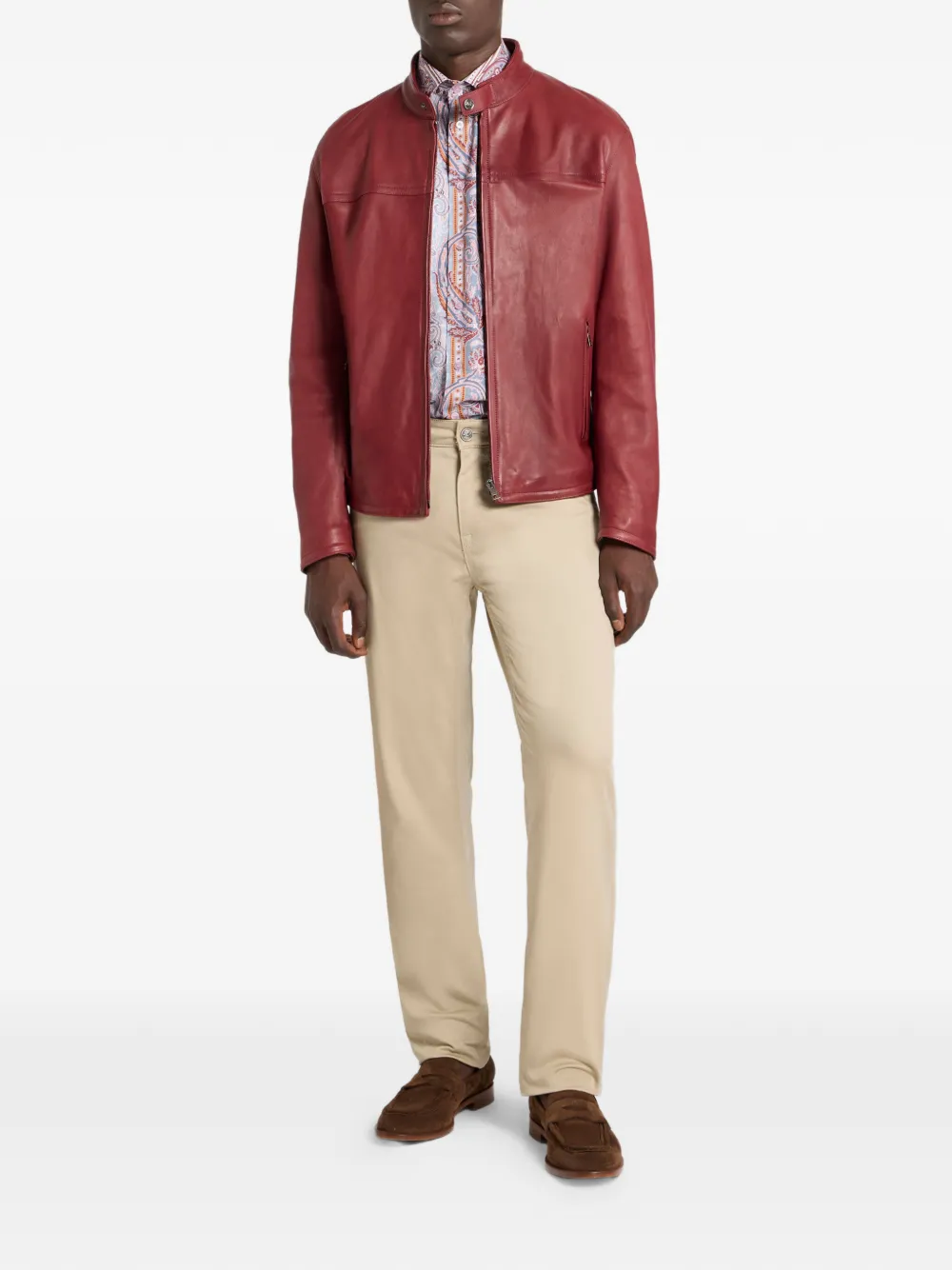 ETRO paisley satin shirt - Roze