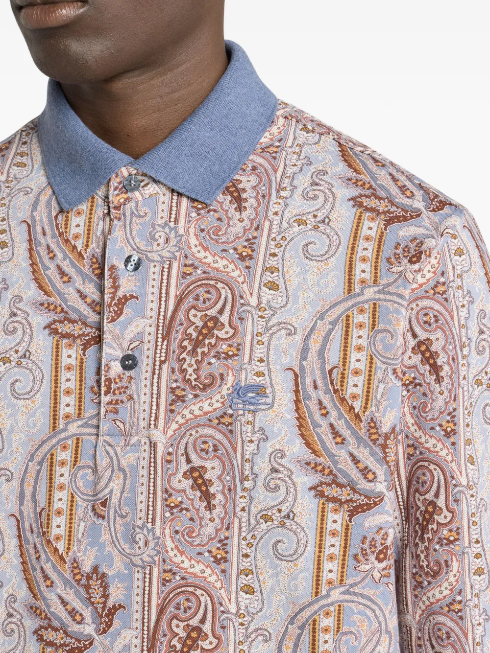 ETRO Piqué poloshirt Beige