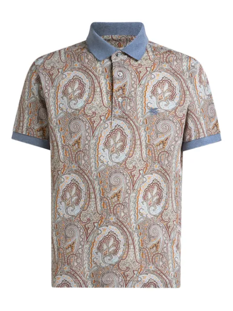 ETRO piqué polo shirt