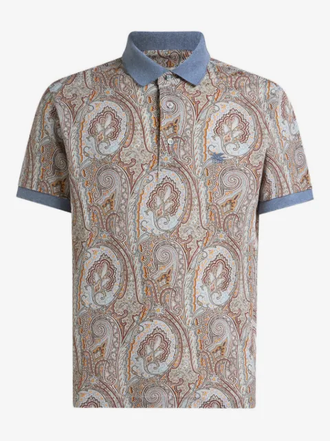 ETRO playera tipo polo de piqué