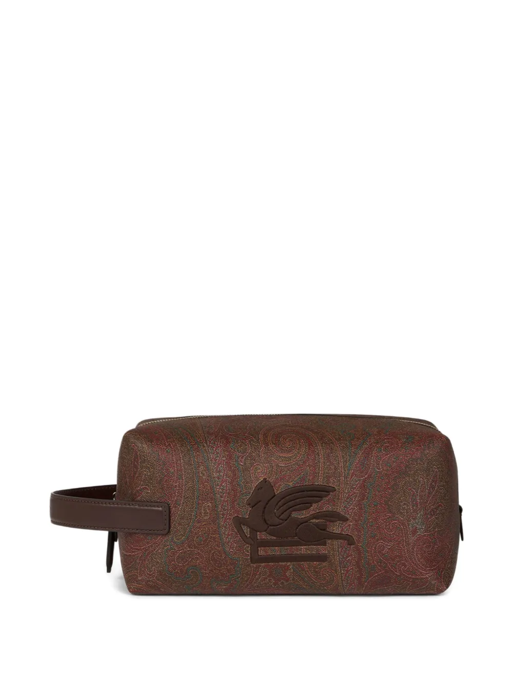 ETRO pegaso embroidery arnica pouch | Brown | Image 1