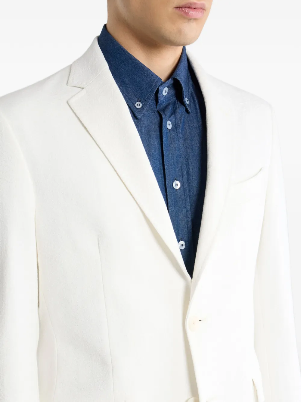 ETRO Blazer met enkele rij knopen Wit