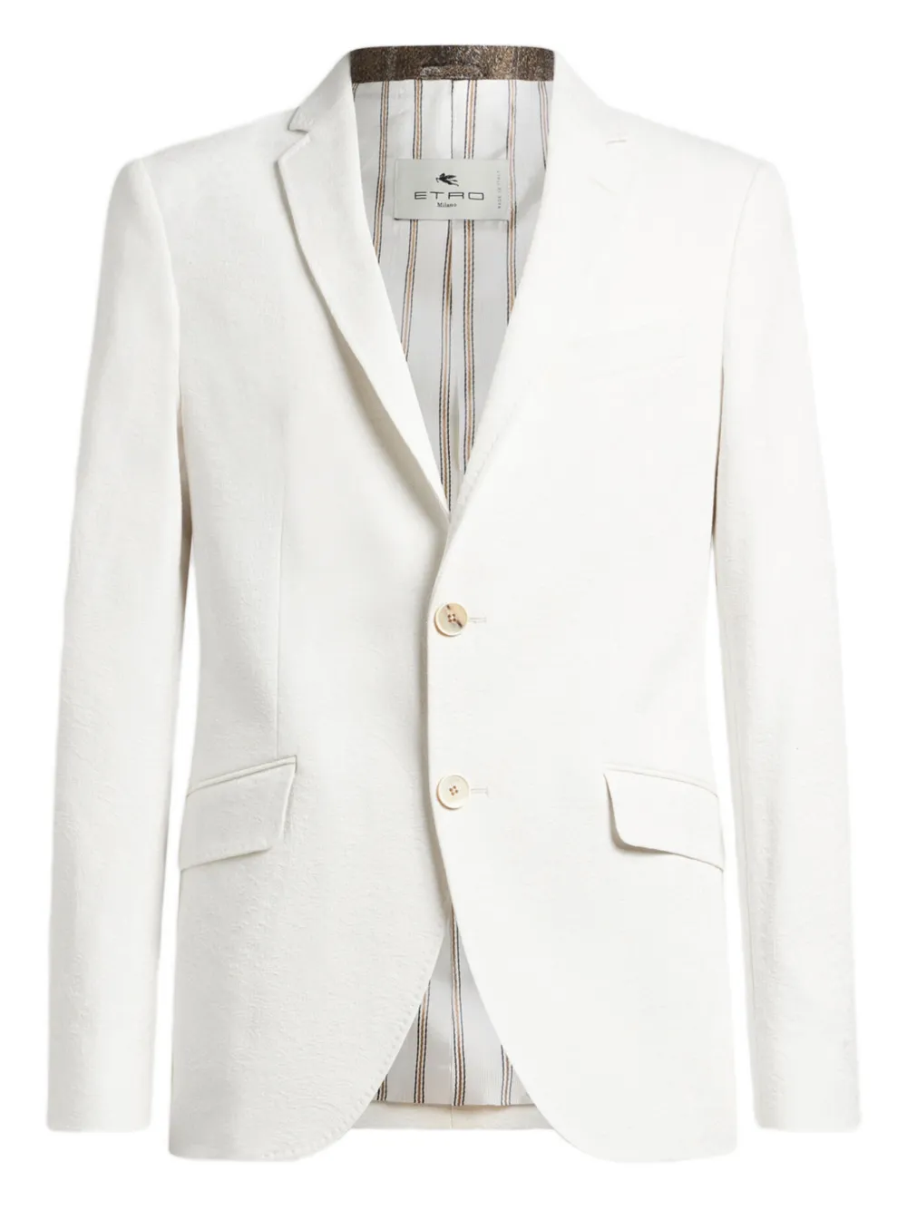 ETRO single-breasted blazer - Bianco